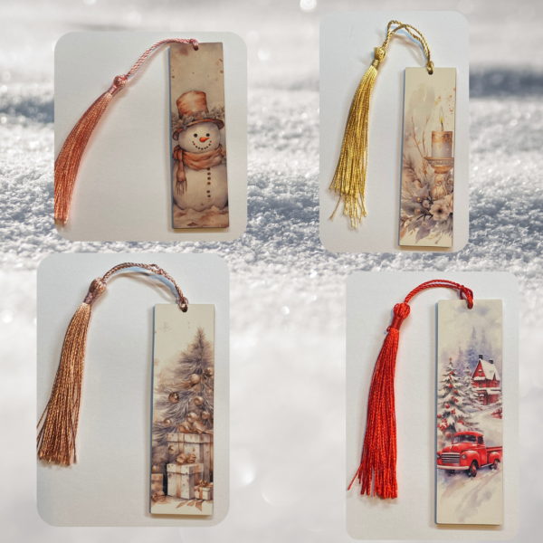 Christmas Wooden Red Truck Bookmark - Image 3