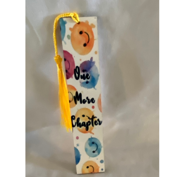 One More Chapter Wooden Bookmark