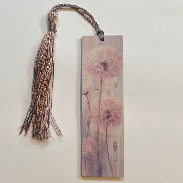 Dandelion Dreams Wooden Bookmark