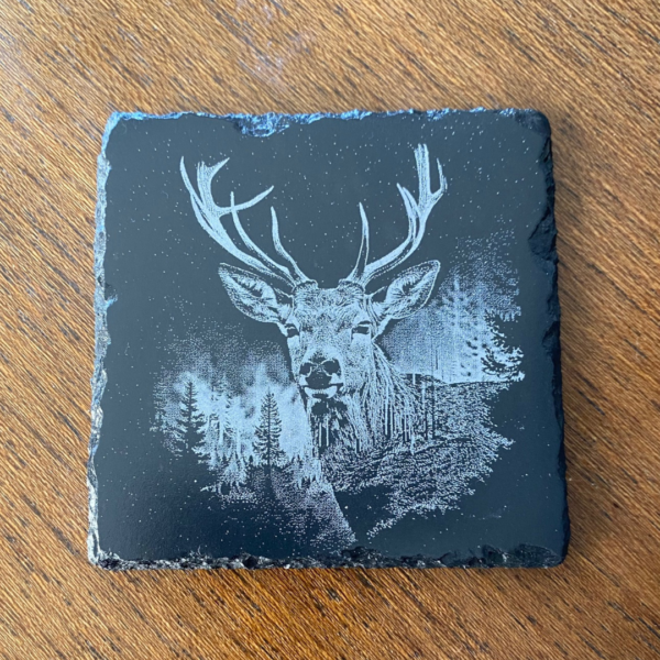 Majestic Deer Slate Coaster