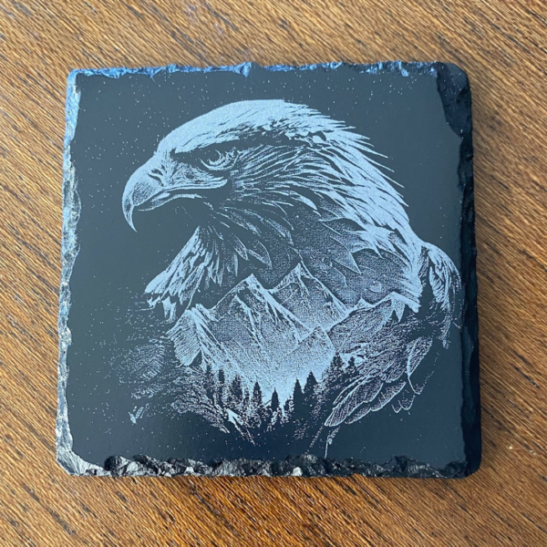 Bald Eagle Slate Coaster