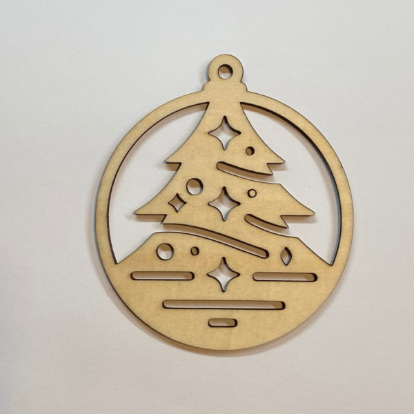 Wooden Christmas Tree Ornament